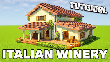 How To Build An Italian Winery | Minecraft Tutorial