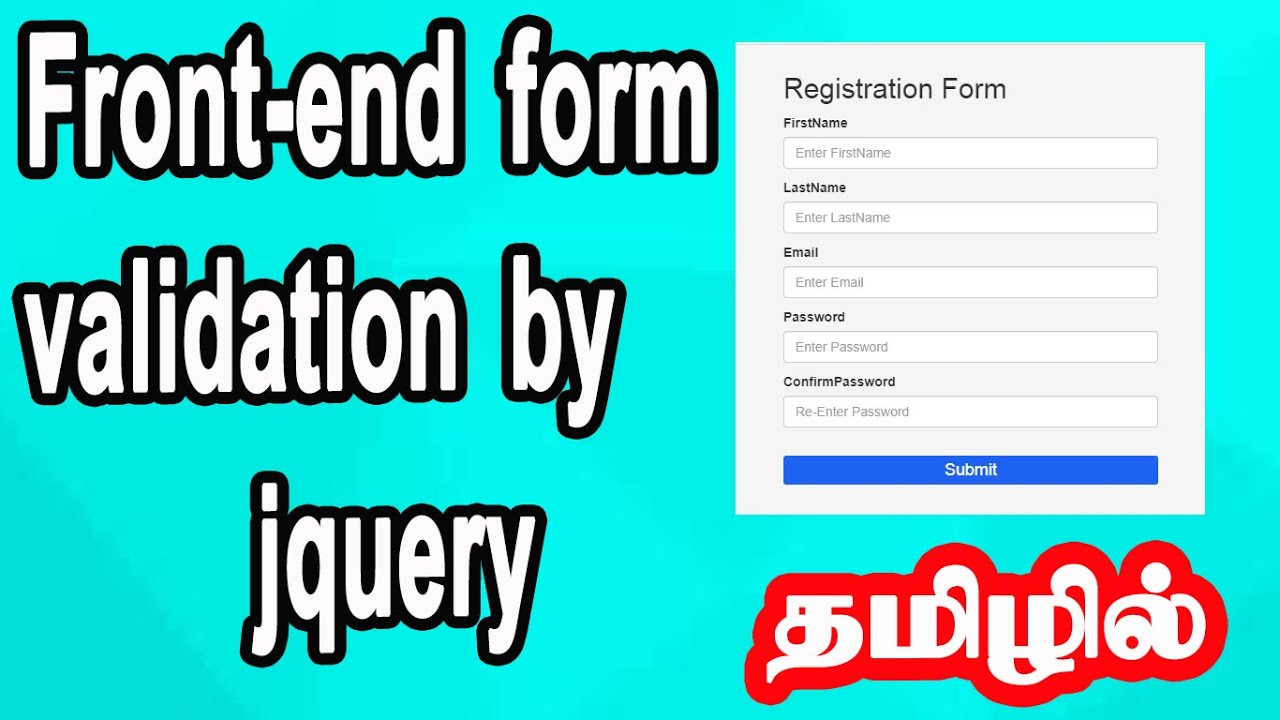 Client-side form validation by using jquery|form validation explanation ...