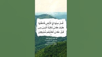 📚 سورة الروم 🌳 الآية 42  #اكسبلور #المصحف #تيك_توك #quran #حالات_واتس