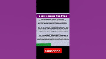 Deep learning Roadmap for beginners #deeplearning #roadmap #cnn #ai #dlc #control #study #practice