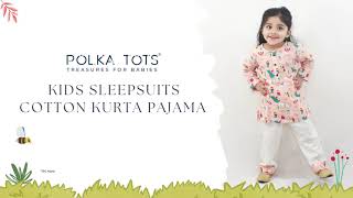 Polka Tots Kurta Pajama for Kids 100% Super Soft Cotton Night Suits for Boys & Girls screenshot 3