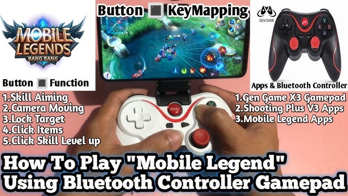 Tutorial Mobile Legends on PC Controller Aim Skills 