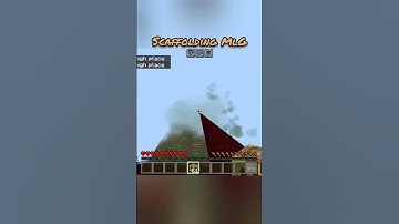 Scaffolding MLG in Minecraft #minecraft #tgminecraft #tgarmy #opshorts #scaffolding #mlg #shorts