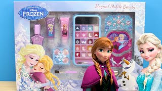 Set de Maquillaje de Frozen en español | Maquillaje de Elsa de Frozen |  Juego para maquillar muñecas - YouTube