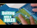 Machine quilting with rulers - Clarity ruler foot review