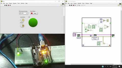 Control de LED manual y automático | Arduino & LabVIEW