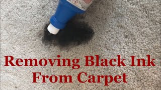 Removing ink from cream colored carpet!