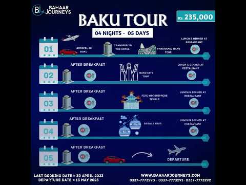 Baku, Azerbaijan Best Tour Package | How To Baku | Travel with Bahaar Journeys
