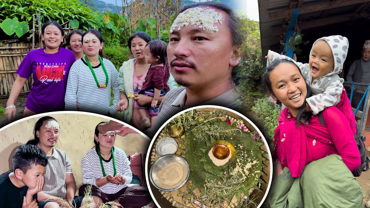 माइती को दशै Celebrating DASHAIN at Bhojpur maiti with My Family सानो दिमा र दिपा पनि माइती जानु भयो