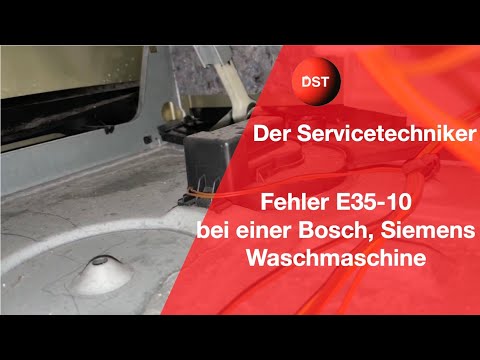 Error E35-10 on a Bosch, Siemens washing machine