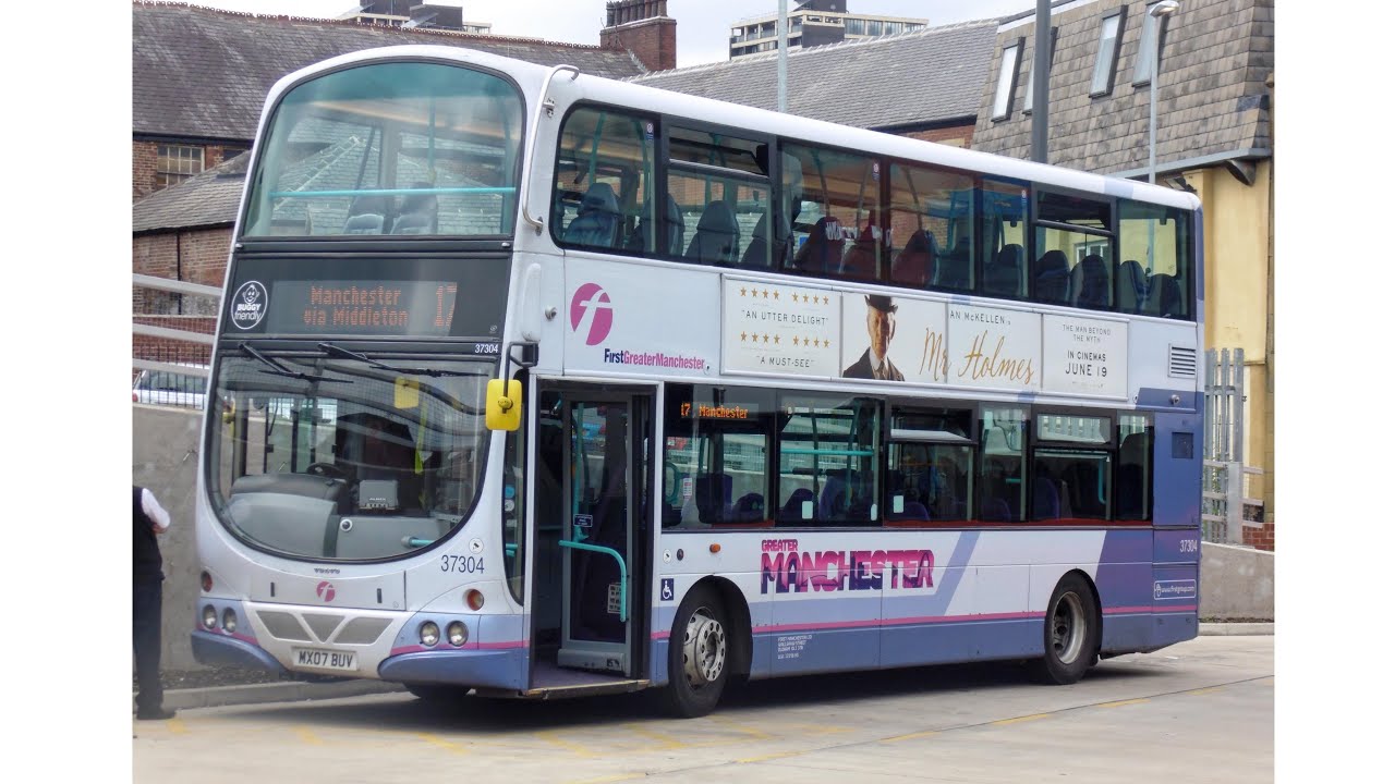 First Manchester Wright Eclipse Gemini Volvo B9TL 37304 MX07 BUV - YouTube