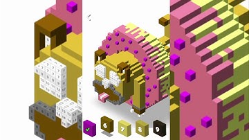 Color by Number 3D, Voxly - Unicorn Pixel Art (iOS/Android) | HD Gameplay Trailer