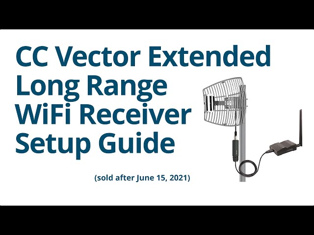 CC Vector RV Wi-Fi Range Extender – Long-Range Wi-Fi Repeater