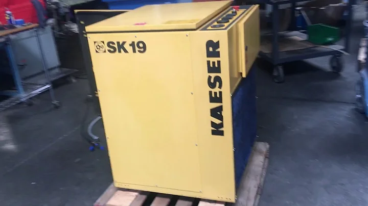 Kaeser SK-19 Rotary Screw Air Compressor Only 23,496 hours 15hp 230V 3 Phase