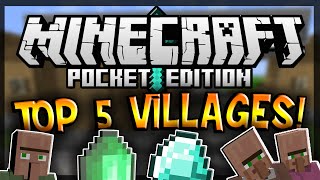 0.14 - BEST 5 VILLAGE SEEDS! - Minecraft POCKET EDITION [Minecraft PE SEED SHOWCASE]