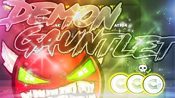 Demon Gauntlet 100% (All Levels) - Geometry Dash 2.1
