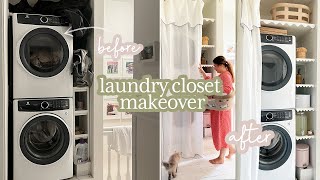Making My Ugly Laundry Closet the Cutest and Most Functional 30 Sq Ft Ever