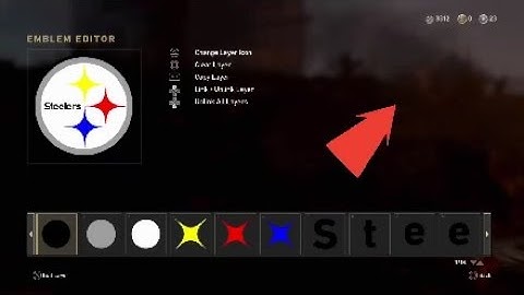 STEELER LOGO EMBLEM TUTORIAL!!! CoD WWII