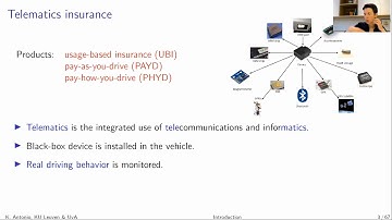 Data Science for Non Life Insurance: Telematics