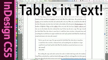 InDesign: How to create boxes with tables for a clear text structure - CS5 Tutorial (Part 6b)