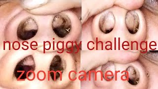 nose piggy challenge video || front zoom camera ||  #challenge  #funny # nose piggy#shampa .