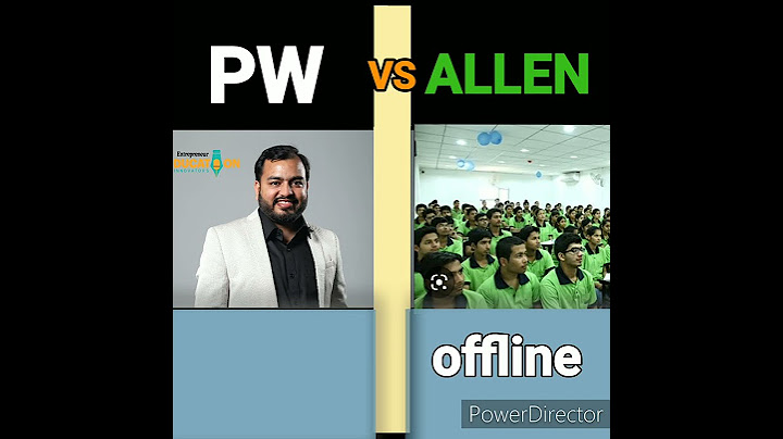 WHO IS BEST COACHING FOR IIT JEE OR NEET | PW VS ALLEN #shorts