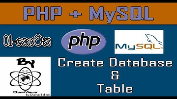 Php + Mysql Sinhala By ChamiViews Part 1 - Create Database & Table