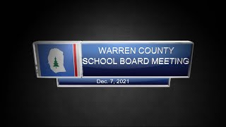 Warren Co School Board - Dec. 2021