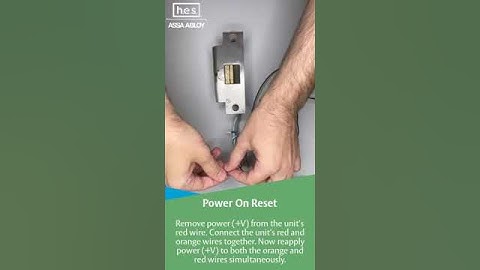 HES UNL/MUNL Series Strike | Basic Operation & Power on Reset