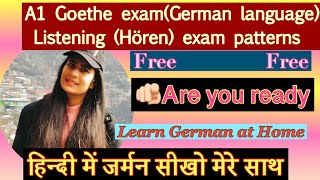 Goethe A1 exam patterns || German Hören exam || Listening reading speaking and writing || German