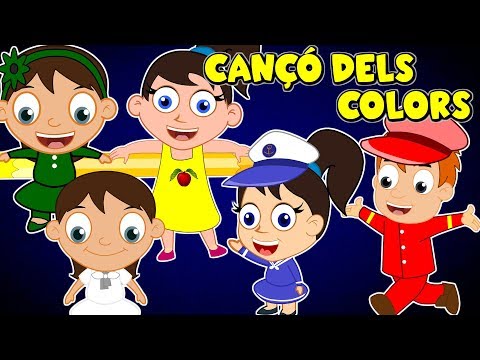 Canço Dels Colors | Els Colors en Catala | Cançons infantils | Blau blau blau es el vestit que porto