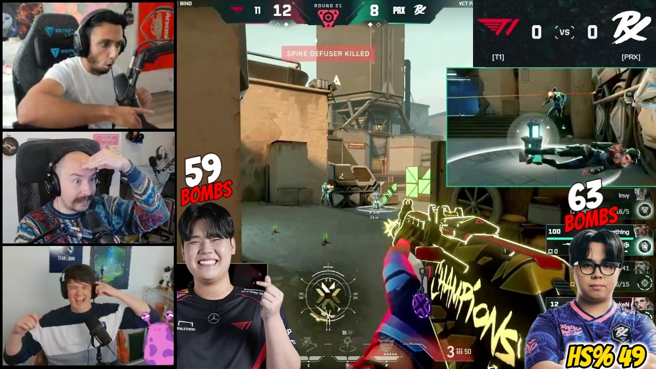 Sideshow Vct FNS, Sliggy & Sideshow Can't Believe to PRX vs T1 Crazy Game in VCT ...