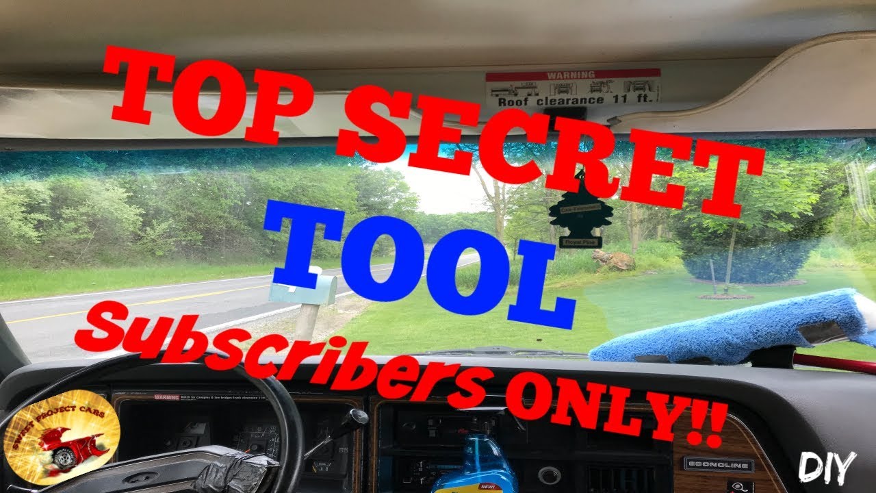 How to Clean the INSIDE of a WINDSHIELD / Windscreen. SECRET TOOL 