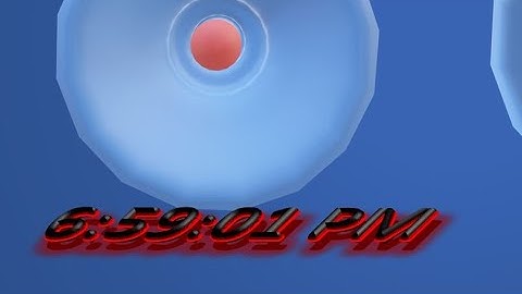 MatsClock 120109 - Free 3D PowerPoint Digital Clock PPT Timer Lamp Shade