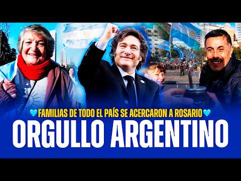 🇦🇷🩵FAMILIAS FUERON A ROSARIO A FESTEJAR LA PATRIA EN EL DÍA DE LA BANDERA