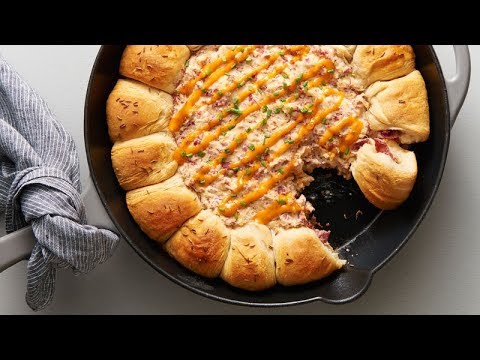 Reuben Skillet Dip and Biscuit Sliders | Pillsbury Recipe