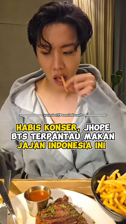 Habis Konser, JHope BTS Terpantau makan Jajan Indonesia ini #kpop #shorts