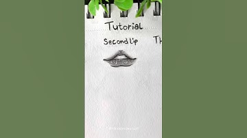 Three ways to draw lips ✨ #tutorial #art #lips #sketch #shorts