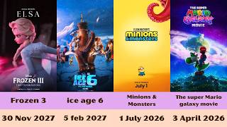 All upcoming animated movies list (2026-2029)