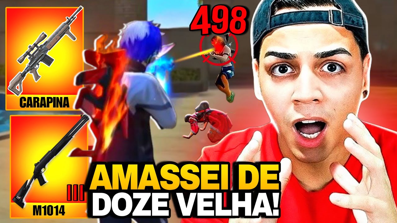 FREITAS MOSTROU O PORQUE É O REI DO FREE FIRE - INACREDITÁVEL OQUE ELE FEZ DE M1014 NESSA PARTIDA!