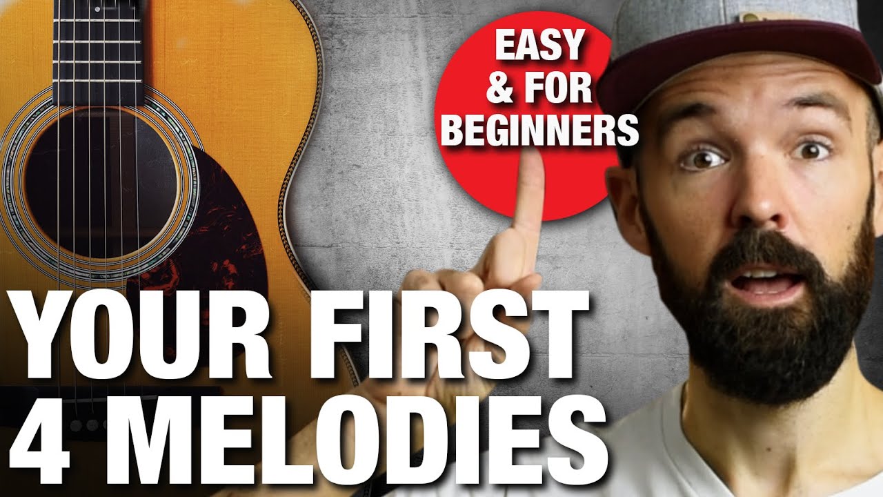4 Easy Melodies for Guitar Beginners! - YouTube