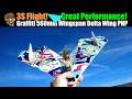 3S Flight! Great Performance! Graffiti Delta Wing 560mm Wingspan PNP