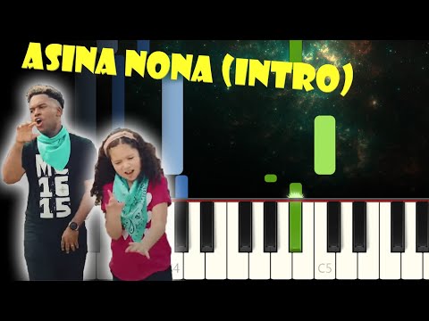 Asina Nona (intro) - Redimi2 ft. Samantha | Piano tutorial