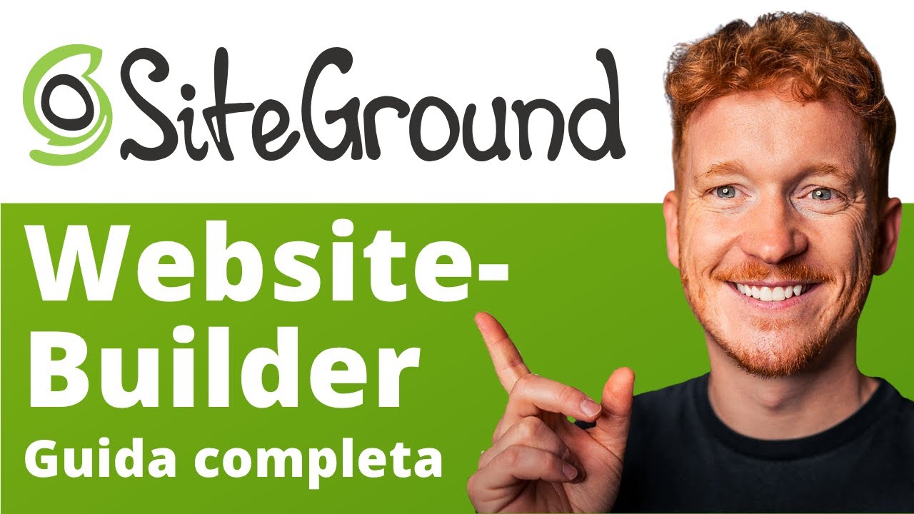 Come creare un sito web con SiteGround Website Builder – Tutorial Completo