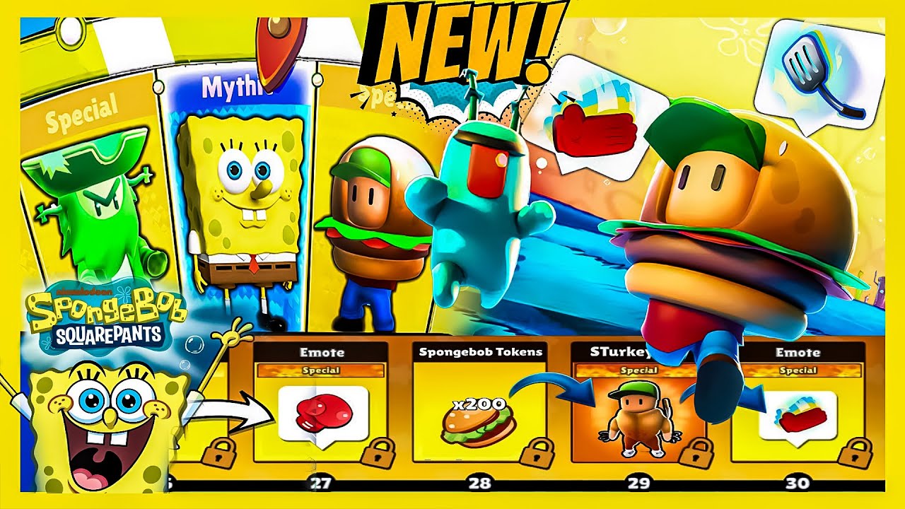 NEW ALL SKIN & SPONGEBOB MAP - NEXT UPDATE Stumble Guys 0.60 BETA :  r/views