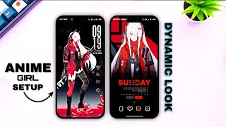 Anime Girl Miui Customization ⚡ Like A Pro Setup| Miui Themes|Nova Launcher setup| Customize Zone screenshot 2