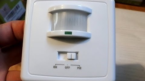 Sensky SK031B Wall Mounted 9m 160 Automatic PIR Infrared LED Motion Sensor Switch installation