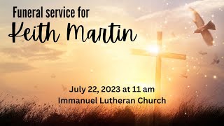 Funeral Service for Keith Martin