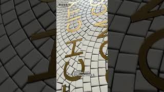 How We Handcraft Custom Tile with Metal Behind the Scenes #mosaicdesigns #customfloor #mosaic