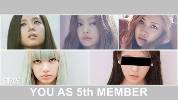 스테이 - 블랙핑크 [다섯 멤버 노래방 버전] (선 분포) 컬러 코딩 가사 한글/Rom